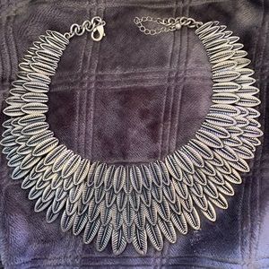 Feather Silver Necklace